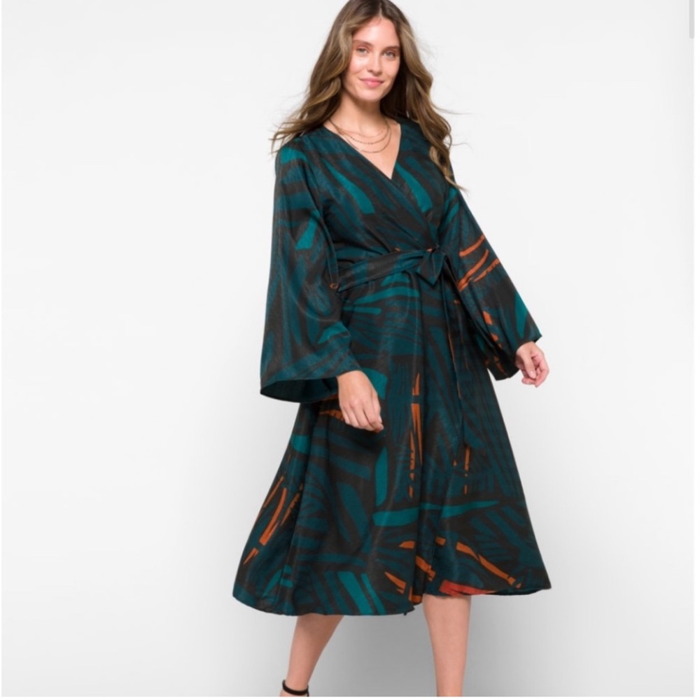 Diarrablu - Wrap Dress Baol Teal